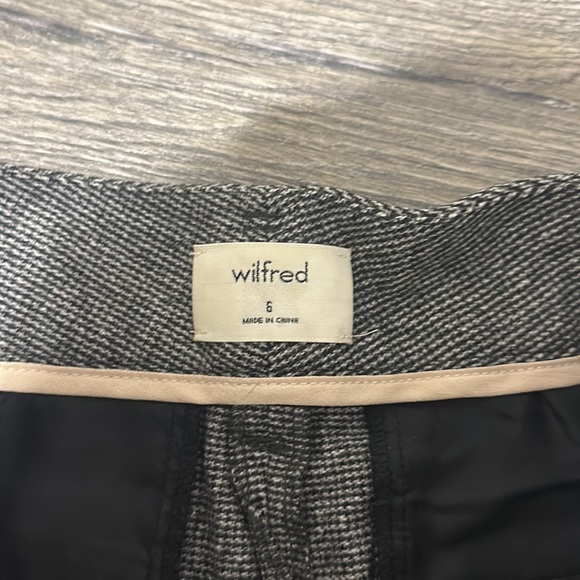 • Wilfred Aritzia • Women’s Jallade Crop Trouser Pants Belted  Gray 6 - Picture 4 of 5